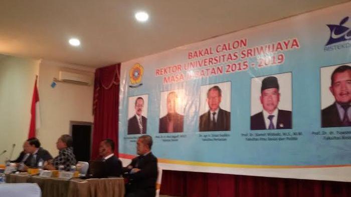 Lima Calon Rektor Unsri Hadiri Debat Terbuka