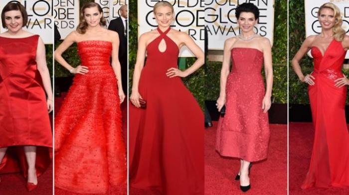 Ini 5 Gaun Merah Terbaik di Golden Globe 2015