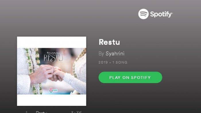 Download Lagu MP3 Restu Syahrini Lengkap Lirik Video Klip dan Panduan Download Via Spotify