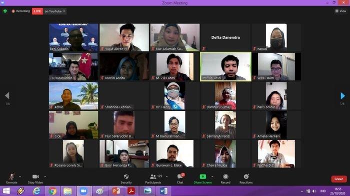 Fisip Unsri Gelar Webinar Keterlibatan TNI dalam Penaganan Terorisme