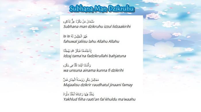 Lirik Sholawat Subhana Man Dzikruhu, Lantunan Syair Favorit Anak Hadroh Lengkap Arab, Latin & Arti