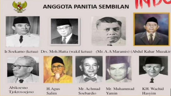 gambar anggota panitia sembilan