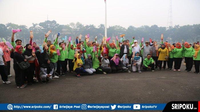 Kurangi Sampah Plastik, Pegawai Pemprov Sumsel Diimbau Bawa Botol Minum ke Kantor