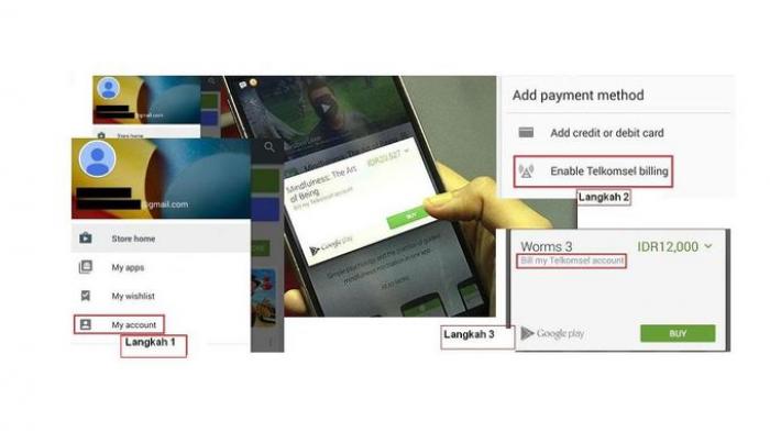 Cara Beli Aplikasi Android Pakai Pulsa Telkomsel