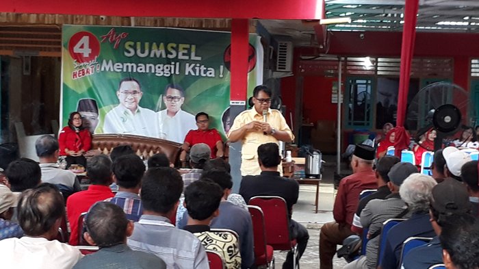Kampanye Dialogis di Kecamatan Tugumulyo, Giri Ramanda Sampaikan Optimalisasi Saluran Irigasi