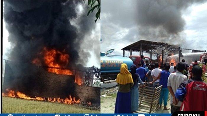 Gudang BBM Terbakar, Diduga ada Bunker BBM Dalam Gudang