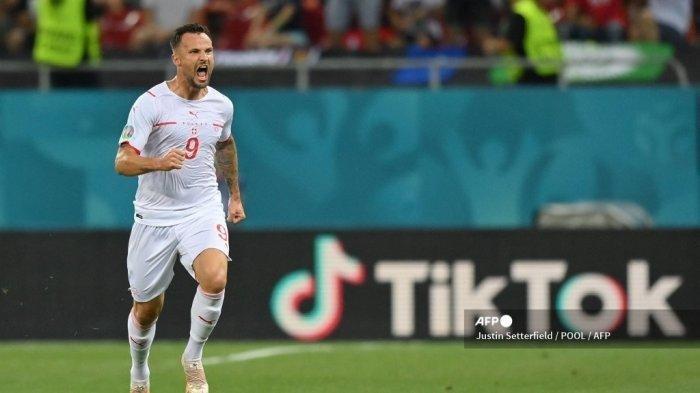 Link Streaming Swiss Vs Spanyol Babak Perempat Final Euro 2020, Ambisi Seferovic Kejar Gol CR7