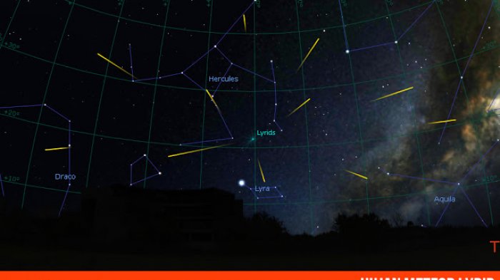Akhir Pekan Hujan Meteor Lyrid Akan Hiasi Langit Malam