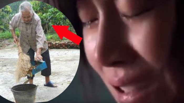 Baru Jadi Bos Wanita Ini Hina Nenek Penyapu Jalan. Ternyata Pas Nenek Itu Buka Jaket Dia Terdiam
