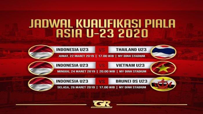 SAKSIKAN LIVE RCTI & PSSI TV - Jumat! Kualifikasi Piala Asia, Timnas Indonesia U-23 vs Thailand