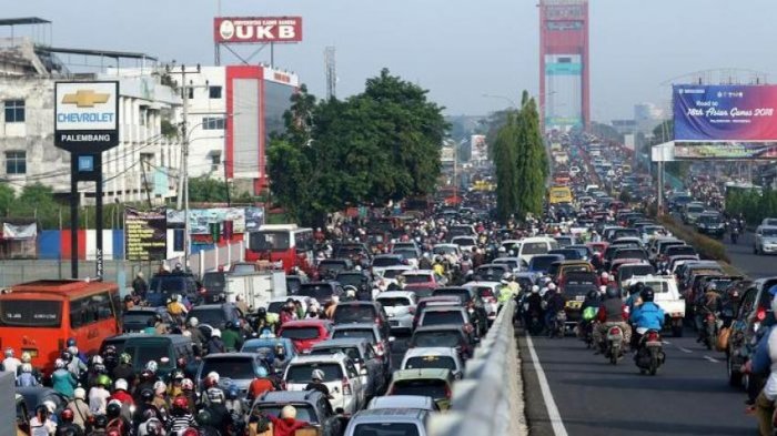 Bukan Cuma Ampera, Ini 5 Jalan Paling Macet di Palembang. Lihat Jam & Alternatifnya