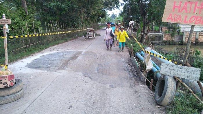 Gorong-gorong Amblas, Jalan Penghubung PALI dengan Prabumulih Terancam Putus dan Tak Bisa Dilintasi