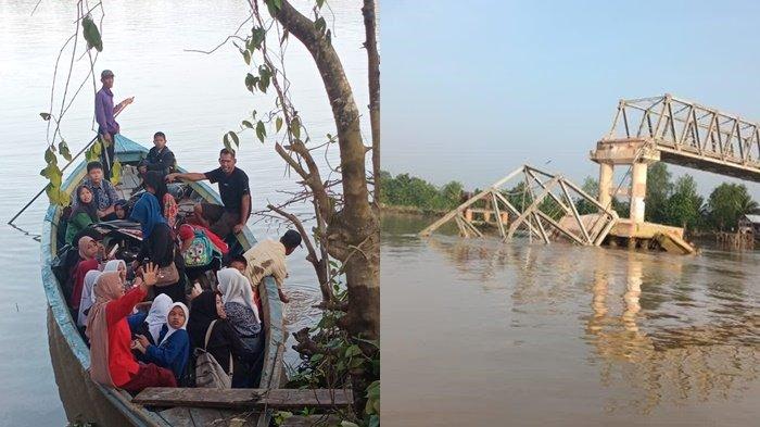 Siswa Terlambat Akibat Jembatan P.6 Lalan Putus, Disdikbud Muba Keluarkan Edaran