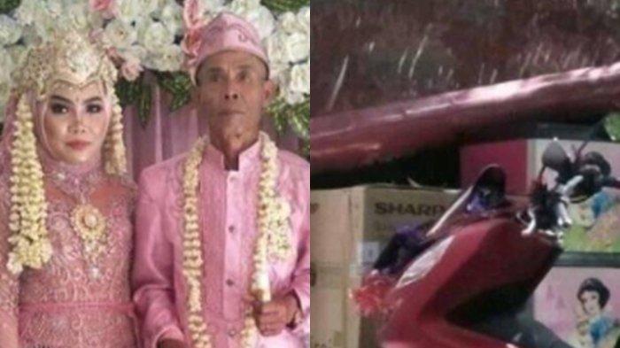 Beda 53 Tahun, Kakek 71 Tahun Nikahi Gadis 18 Tahun, Seserahan dari Motor PCX hingga Uang 10 Juta