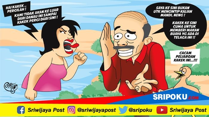 Sedang Mandi Telanjang di Danau, Para Gadis Ini Dikagetkan dengan Kehadiran Seorang Kakek