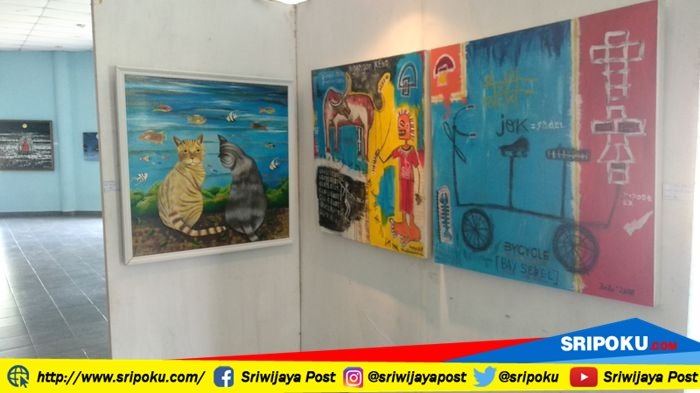 Berita Palembang: Komunitas Seni Rupa Palembang Galang Dana Korban Sidalopa Lewat Pameran Lukisan