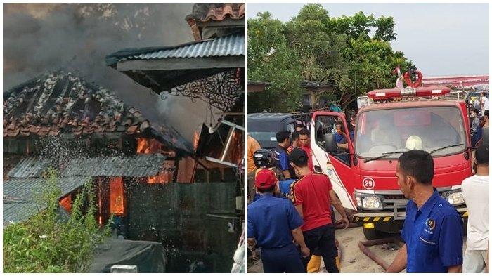 Percikan Api dari Mesin Membakar Kapuk, Pabrik Kasur dan Kemplang di Palembang Hangus Terbakar