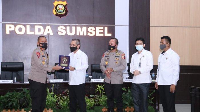 KAPOLDA Sumsel Ikuti Entry Briefing, Pemeriksaan BPK RI atas Kinerja Penanggulangan Pandemi Covid-19