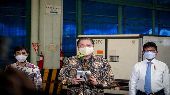 Airlangga: Pemerintah Selalu Menjaga Ketersediaan Vaksin, 8 Juta Dosis Tiba
