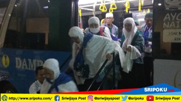 445 Jamaah Haji Debarkasi Palembang Pulang ke Bumi Sriwijaya