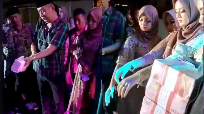 HEBOH 'Hujan Duit' di Acara Dangdutan, Biduan tak Henti Terima Saweran Pria Ini, Pengantin Melongo