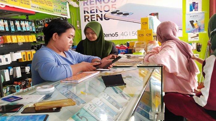 Omzet Pemilik Konter di PALI Sehari Pernah Capai 10 Juta Sejak Belajar Daring, Wali Murid Menjerit