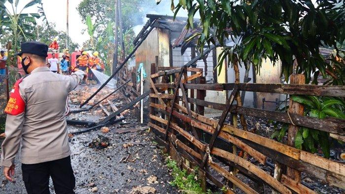 Api dari KWH Listrik Sambar Botol Pertalite, Sebab Kebakaran Rumah Kontrakan di Tanjung Enim Selatan