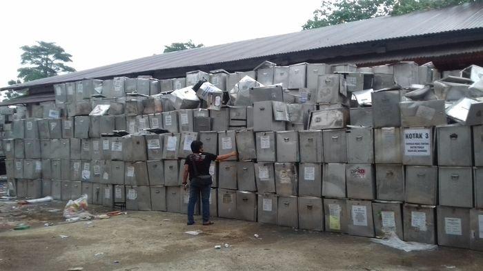 Kotak Suara Berbahan Aluminium Eks Pemilu 2004 dan 2009 Dilelang. Limit Harganya Segini