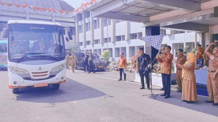 Bupati Muara Enim H Edison Lepas Keberangkatan Peserta PEDA XVI KTNA 2025