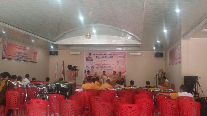 Muscab Hanura Hanya Dihadiri Oleh PAC Kecamatan Peninjauan