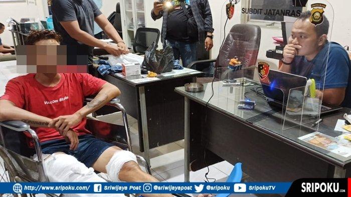 Melawan Petugas, Pria Bertato di Palembang Ini Keok Ditembak Jatanras Polda Sumsel