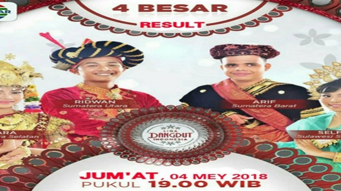 Top 4 Result Show LIDA Malam Ini, Bagaimana Nasib Rara, Selfi, Arif dan Ridwan?