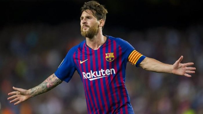 Messi Minta Pada 16.000 Pendukung River Plate Usai Cetak Gol untuk Barcelona Piala Dunia Klub 2015