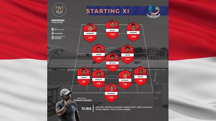LINK LIVE STREAMING dan SIARAN LANGSUNG Final Piala AFF U-16 2018 Indonesia VS Thailand