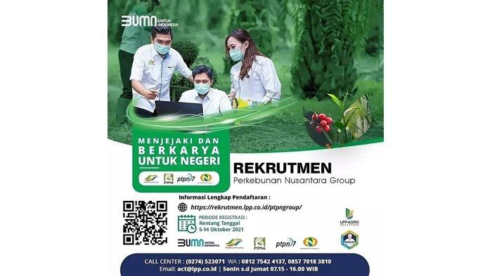 Lowongan Pekerjaan di BUMN Perkebunan Nusantara Group untuk D4 dan S1, Tutup 14 Oktober