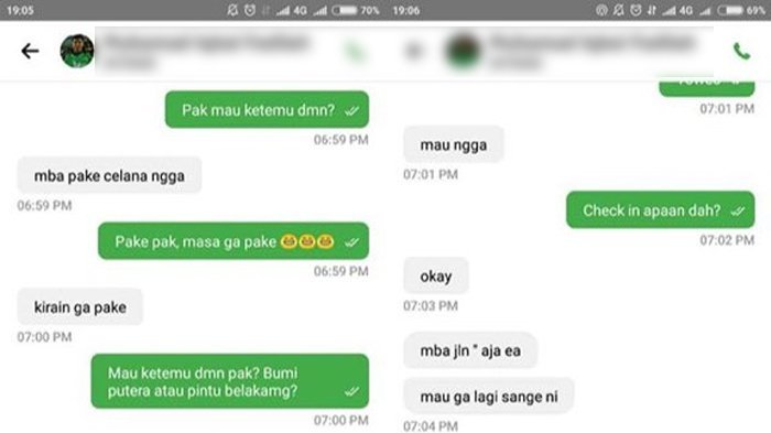 Waduh! Heboh Driver Ojol Ajak Penumpang Wanita Check In, Ini Alasannya, Chattingnya Mengerikan!