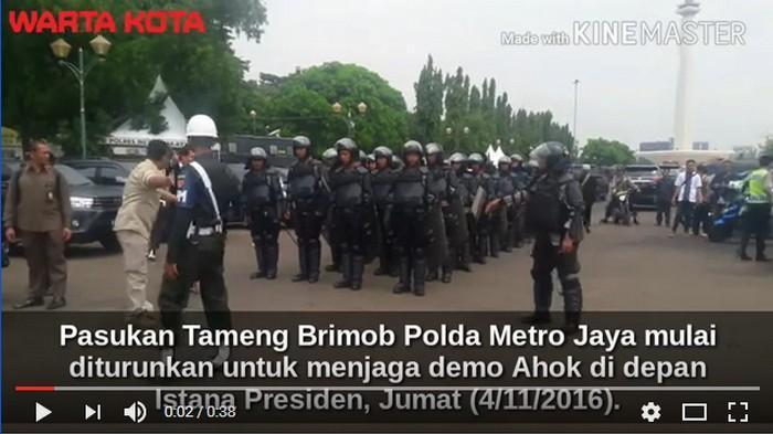 VIDEO: Pasukan Tameng Brimob Diturunkan, Pangdam Jaya Pesan Agar Sabar