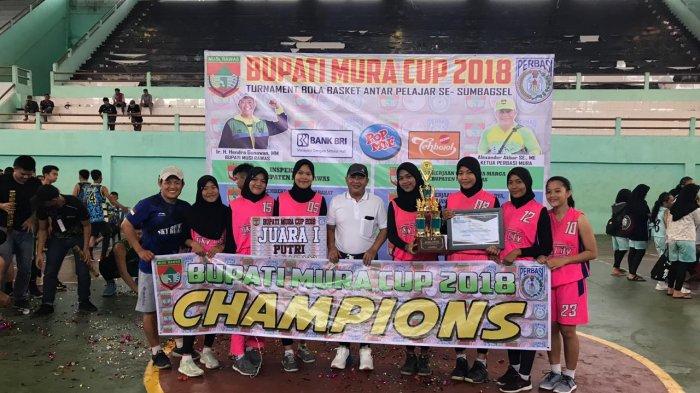 Pebasket Muba Tumbangkan 11 Tim Raih Juara Bupati Mura Cup