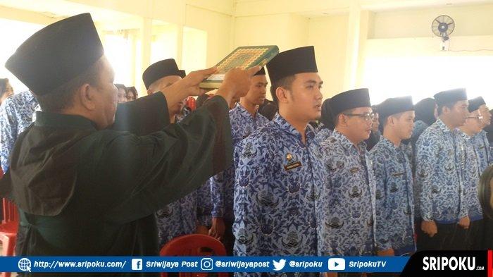 Perjuangan Jadi PNS Tidaklah Gampang, 105 PNS di Indralaya Resmi Dikukuhkan Bupati OI