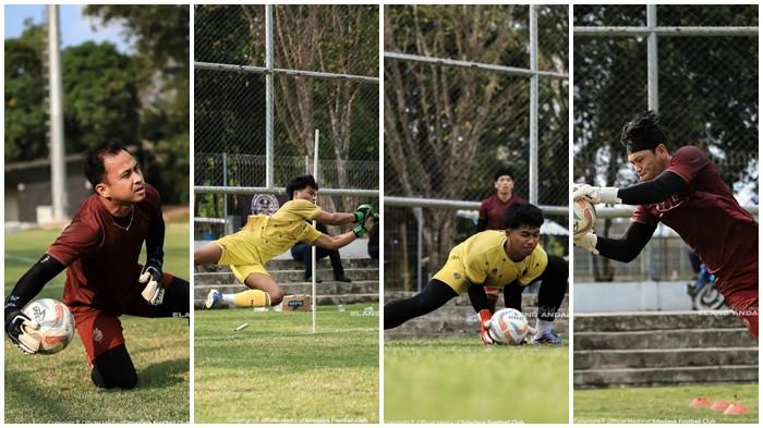 PENJAGA GAWANG SFC - 4 penjaga gawang Sriwijaya FC disipakan menghadapi laga perdana Pegadaian Championship 2025/26; Rangga Pratama, Muyassir (Acil Kuba), Muhammad Zaenuri Azhar dan Geri Mandagi.