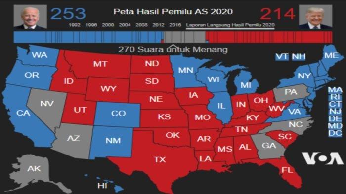 Tuding Partai Demokrat Curangi Hasil Pemilu AS 2020, Donald Trump Bersumpah akan Tempuh Jalur Hukum