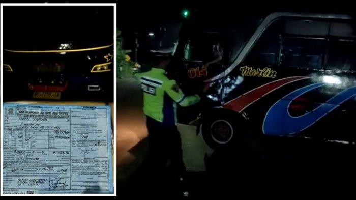 Satu Unit Bus Penumpang Terobos Pos Penyekatan yang Dijaga Petugas di Malam Hari, Ini yang Terjadi!