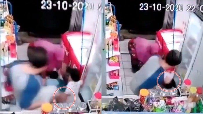 Viral Video Seorang Pria Tendang Anak Kecil Hingga Terjatuh Gara-gara Hal Sepele, Pelaku Ternyata