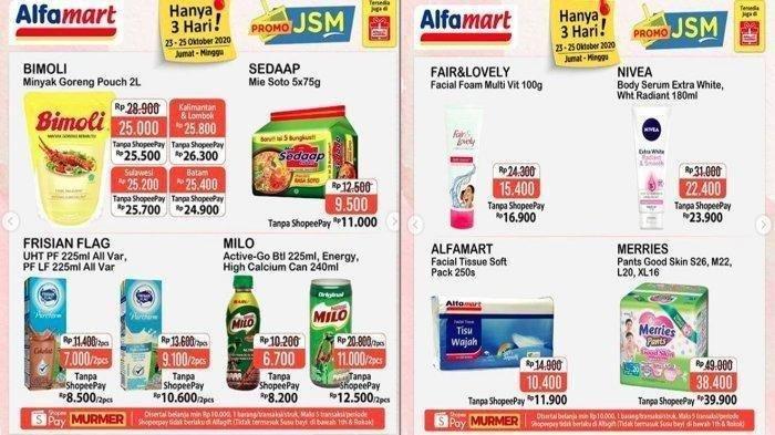 Promo JSM Alfamart Periode 16-31 Oktober 2020, Serba Gratis hingga Beli 2 Gratis 1, Cek Katalognya!