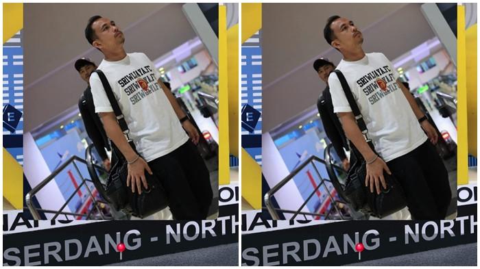 rangga tiba di bandara kualanamu