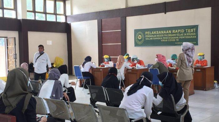 Mulai dari Kepala PN hingga Satpam di Pengadilan Negeri Palembang Dirapid Test
