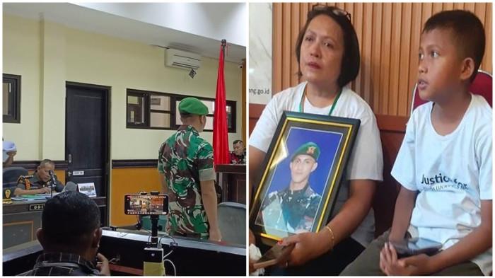Danki Pangkat Perwira Biarkan Anak Buah Cambuk Prada Lucky, Ibu Nangis Histeris di Ruang Sidang