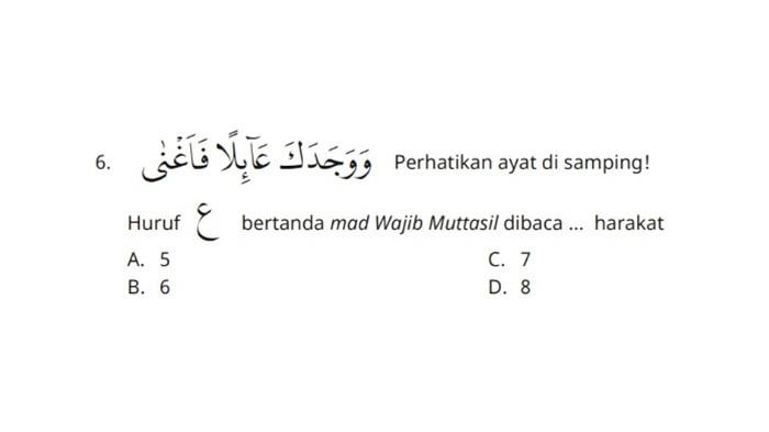 soal PAI 6