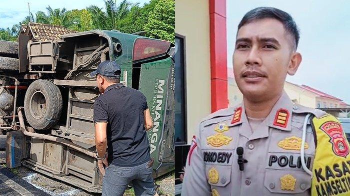Satlantas Polres OKI Datangi Rumah Sopir Bus Minanga Minta Irfan Serahkan Diri