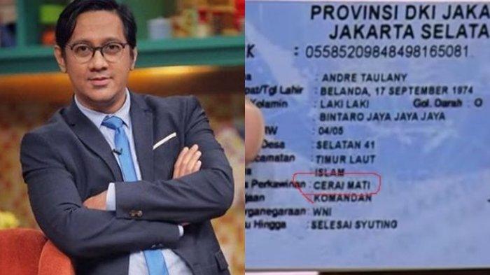 Status 'Duda' di KTP Andre Taulany Bocor, Kondisi Rumah Tangganya Bikin Ayu Ting Ting dan Wendy Syok